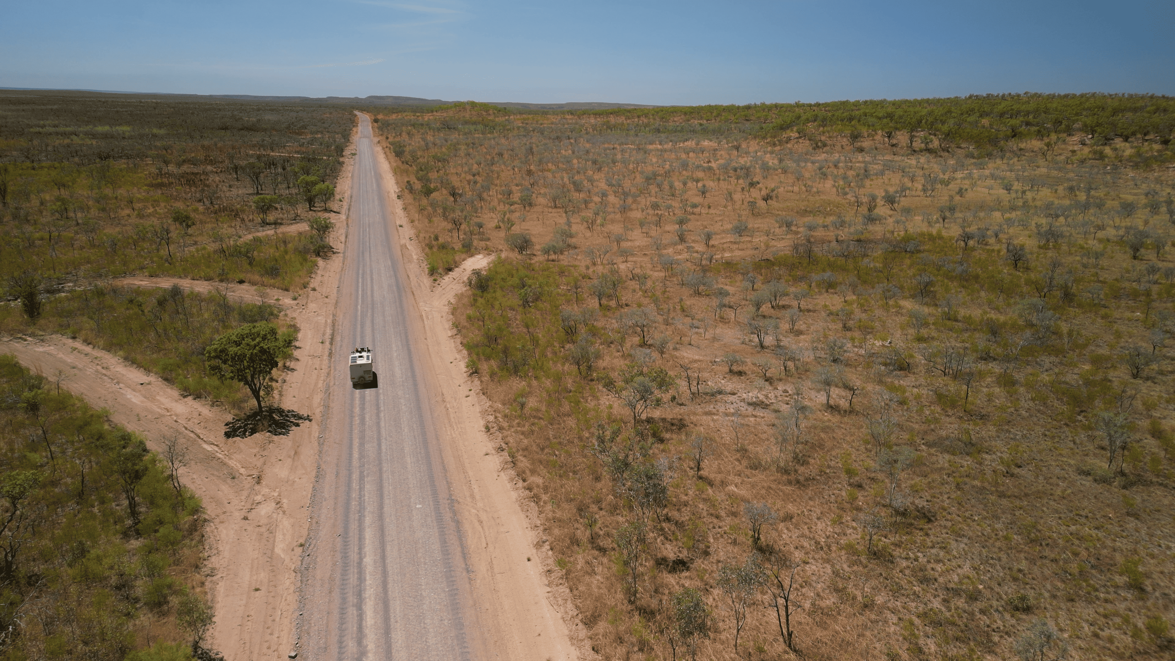 Driving in Australia's outback